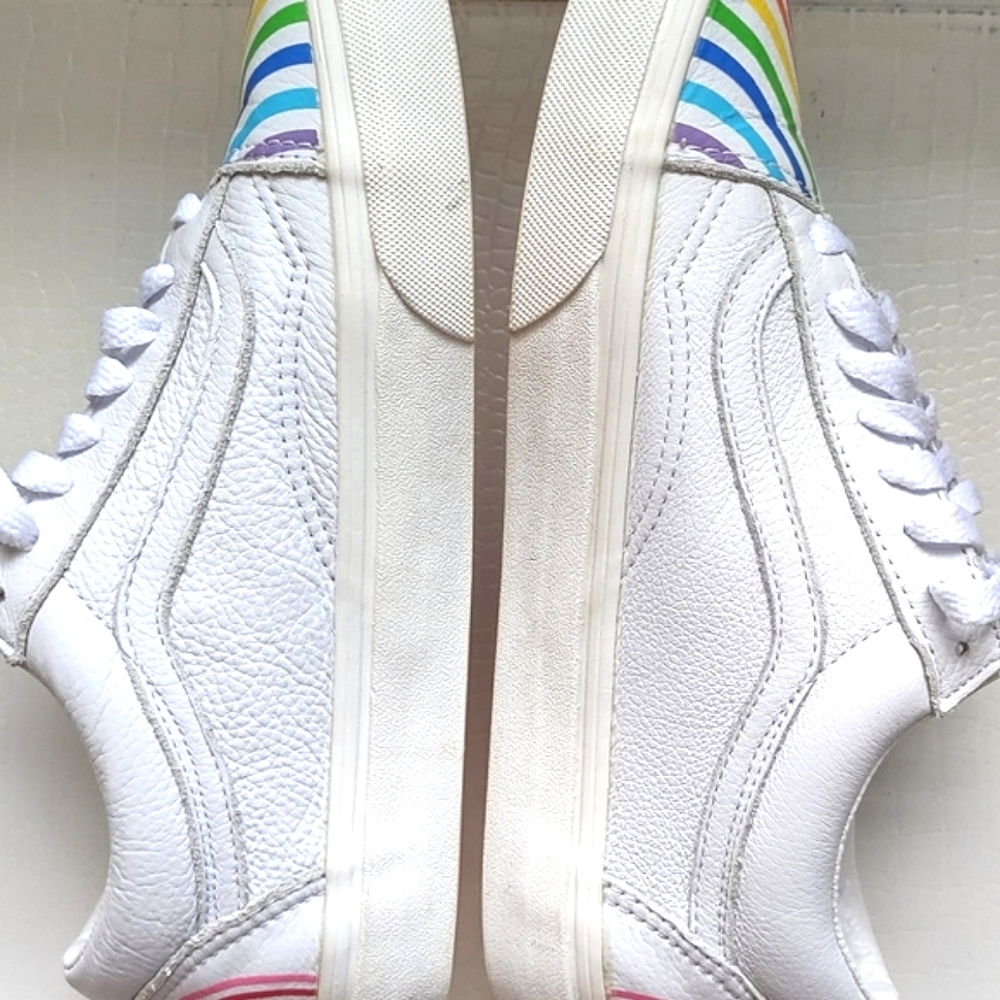Vans x Flour Shop Old Skool Rainbow Sneakers W9 /M7.5 - Picture 8 of 9